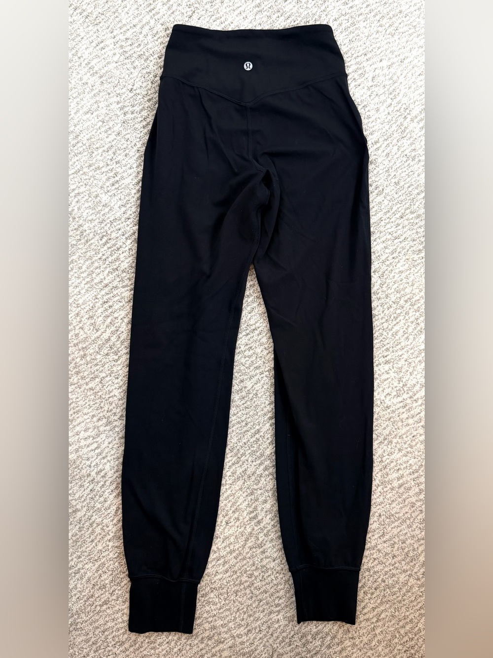 lululemon Align Black Joggers Size 2 Like New for Yoga Pilates Travel Lounging - Picture 3 of 7